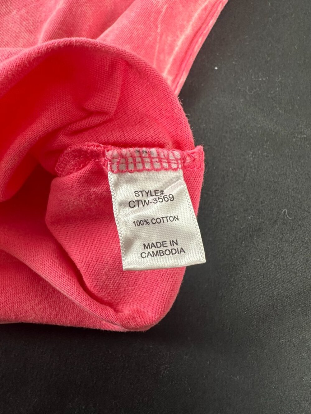 Zenana Pink 100% Cotton Tee NWT Size 2X - Picture 8 of 10